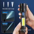 Customized wasserdichte COB Mini Zoomable LED Taschenlampe